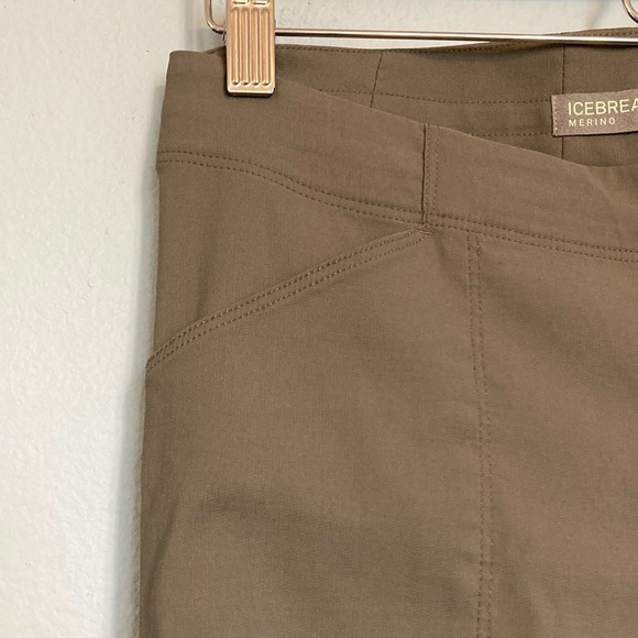 Icebreaker Merino Womens Size 27 (4) Connection Commuter Wool 3/4 Capris Grey - Picture 5 of 16